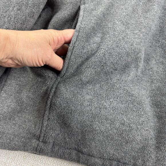 VTG Montana University Men's Cable Sportswear Side Zip Lined Fleece Pullover - Picture 5 of 16